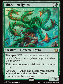 Mossborn Hydra (FDN-107) - Foundations Foil