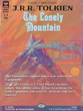 The Lonely Mountain (Borderless) (Surge Foil) (HOB-284) - The Hobbit Foil