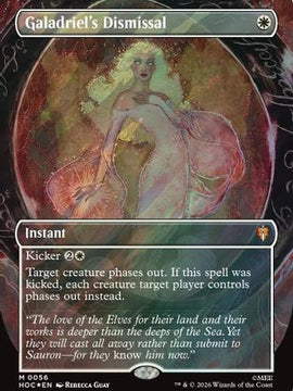 Galadriel's Dismissal (Borderless) (Surge Foil) (HOC-056) - The Hobbit: Eternal-Legal Foil