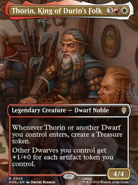 Thorin, King of Durin's Folk (Borderless) (HOC-003) - The Hobbit: Eternal-Legal