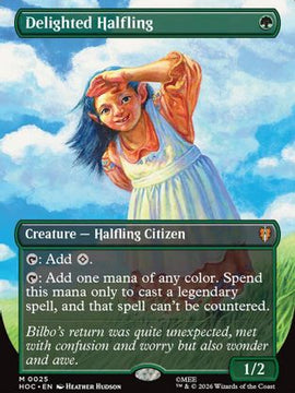 Delighted Halfling (Borderless) (HOC-025) - The Hobbit: Eternal-Legal