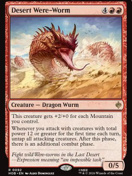 Desert Were-Worm (HOB-092) - The Hobbit
