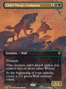 Chief Warg's Company (Borderless) (HOB-208) - The Hobbit Foil