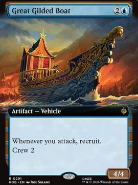 Great Gilded Boat (Extended Art) (HOB-291) - The Hobbit Foil