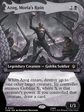 Azog, Moria's Ruin (Showcase) (HOB-222) - The Hobbit Foil