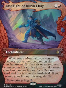 Last Light of Durin's Day (Showcase) (Surge Foil) (HOB-264) - The Hobbit Foil