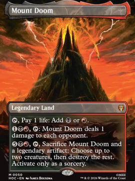 Mount Doom (Borderless) (HOC-050) - The Hobbit: Eternal-Legal