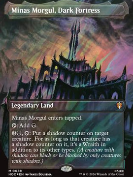 Minas Morgul, Dark Fortress (Borderless) (Surge Foil) (HOC-088) - The Hobbit: Eternal-Legal Foil