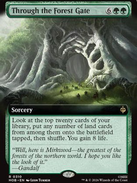 Through the Forest Gate (Extended Art) (HOB-310) - The Hobbit Foil