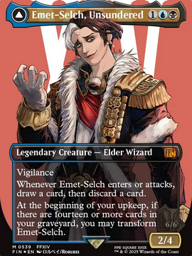 Emet-Selch, Unsundered // Hades, Sorcerer of Eld (FIN-539) - FINAL FANTASY (Borderless) Foil