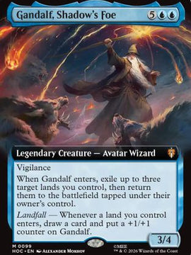 Gandalf, Shadow's Foe (Extended Art) (HOC-099) - The Hobbit: Eternal-Legal
