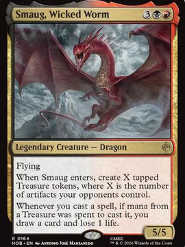 Smaug, Wicked Worm (HOB-164) - The Hobbit Foil