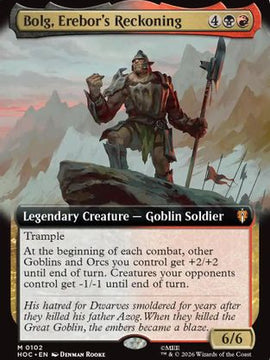 Bolg, Erebor's Reckoning (Extended Art) (HOC-102) - The Hobbit: Eternal-Legal