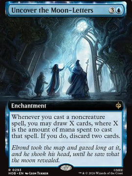 Uncover the Moon-Letters (Extended Art) (HOB-293) - The Hobbit Foil