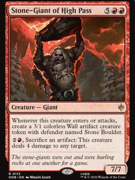 Stone-Giant of High Pass (HOB-113) - The Hobbit Foil