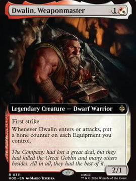 Dwalin, Weaponmaster (Extended Art) (HOB-311) - The Hobbit Foil