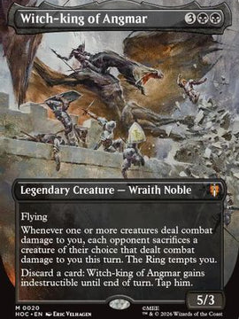 Witch-king of Angmar (Borderless) (HOC-020) - The Hobbit: Eternal-Legal Foil