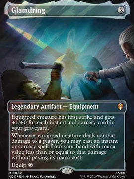 Glamdring (Borderless) (Surge Foil) (HOC-082) - The Hobbit: Eternal-Legal Foil