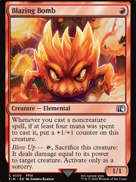 Blazing Bomb (FIN-130) - FINAL FANTASY Foil