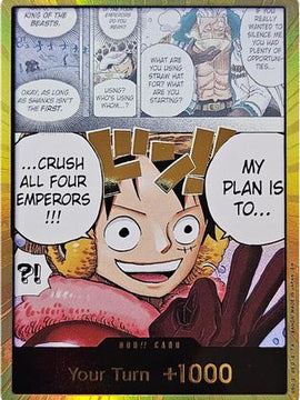 DON!! Card (Alternate Art) (Gold) - The World's Strongest Warriors Foil