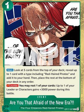 Are You That Afraid of the New Era?! (OP17-037) - The World's Strongest Warriors Foil