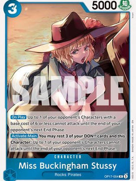 Miss Buckingham Stussy (OP17-054) - The World's Strongest Warriors Foil