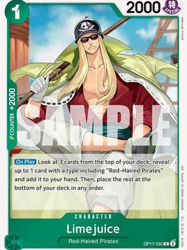 Limejuice (OP17-032) - The World's Strongest Warriors Foil