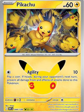 Pikachu - 044/128 44 - ME 30th Celebration Holofoil