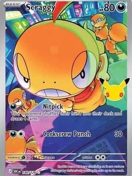 Scraggy - 140/128 140 - ME 30th Celebration Holofoil