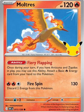 Moltres - 011/128 11 - ME 30th Celebration Holofoil
