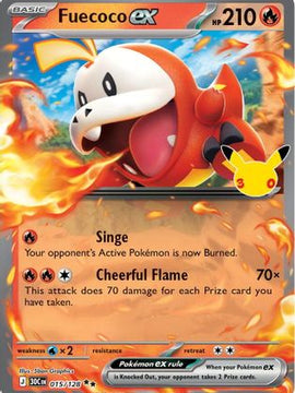Fuecoco ex - 015/128 15 - ME 30th Celebration Holofoil