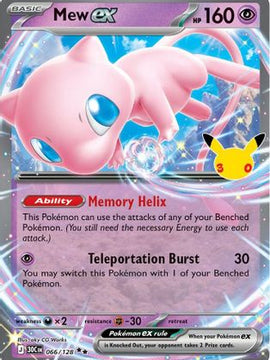 Mew ex - 066/128 66 - ME 30th Celebration Holofoil