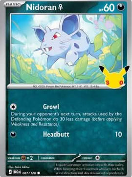 Nidoran F 87 - ME 30th Celebration Holofoil