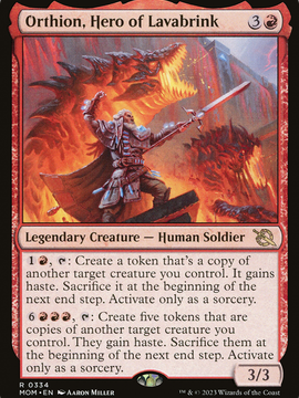 Orthion, Hero of Lavabrink (MOM-334) - March of the Machine