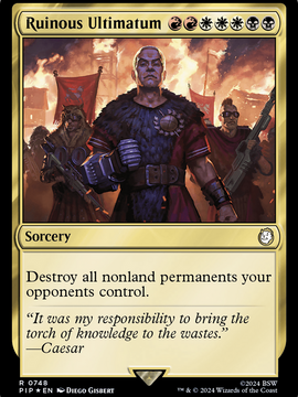 Ruinous Ultimatum (PIP-748) - Fallout Foil