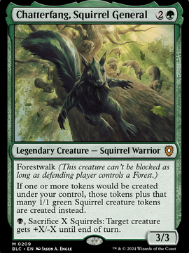 Chatterfang, Squirrel General (BLC-209) - Bloomburrow Commander