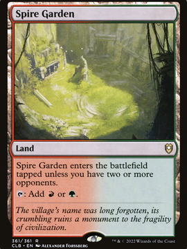 Spire Garden (CLB-361) - Commander Legends: Battle for Baldur's Gate