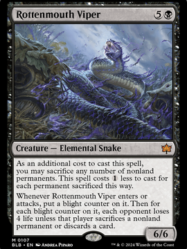 Rottenmouth Viper (BLB-107) - Bloomburrow Foil