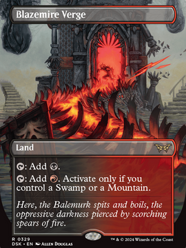 Blazemire Verge (DSK-329) - Duskmourn: House of Horror (Borderless)