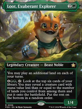 Loot, Exuberant Explorer (FDN-336) - Foundations (Borderless) Foil