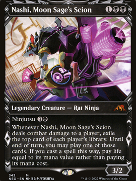 Nashi, Moon Sage's Scion (NEO-343) - Kamigawa: Neon Dynasty: (Showcase)