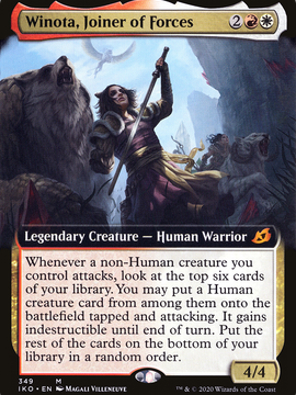Winota, Joiner of Forces (IKO-349) - Ikoria: Lair of Behemoths: (Extended Art) Foil