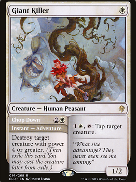 Giant Killer // Chop Down (ELD-014) - Throne of Eldraine