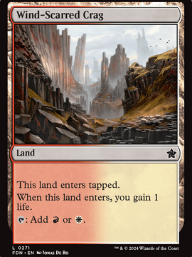 Wind-Scarred Crag (FDN-271) - Foundations Foil