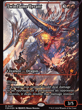 Twinflame Tyrant (FDN-427) - Foundations: (Showcase) Foil