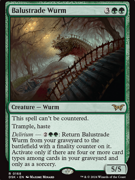 Balustrade Wurm (DSK-168) - Duskmourn: House of Horror Foil