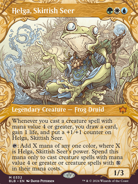 Helga, Skittish Seer (BLB-332) - Bloomburrow Foil