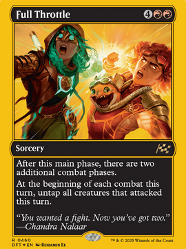 Full Throttle (First-Place Foil) (DFT-460) - Aetherdrift Foil