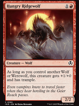 Hungry Ridgewolf (INR-160) - Innistrad Remastered