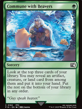 Commune with Beavers (FIN-182) - FINAL FANTASY Foil